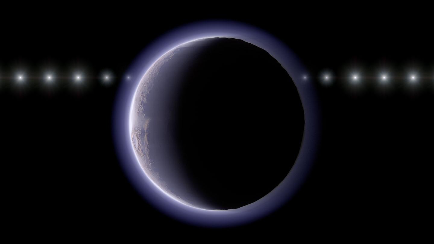 A small object past Pluto may have a thin atmosphere